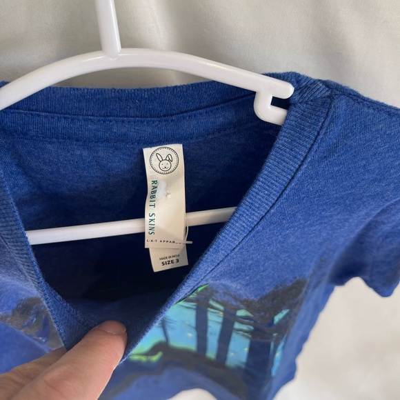 Rabbit Skins Glow In The Dark Blue T Shirt “Gatlinburg” Forest/bear Boys Size 3 - Picture 6 of 7